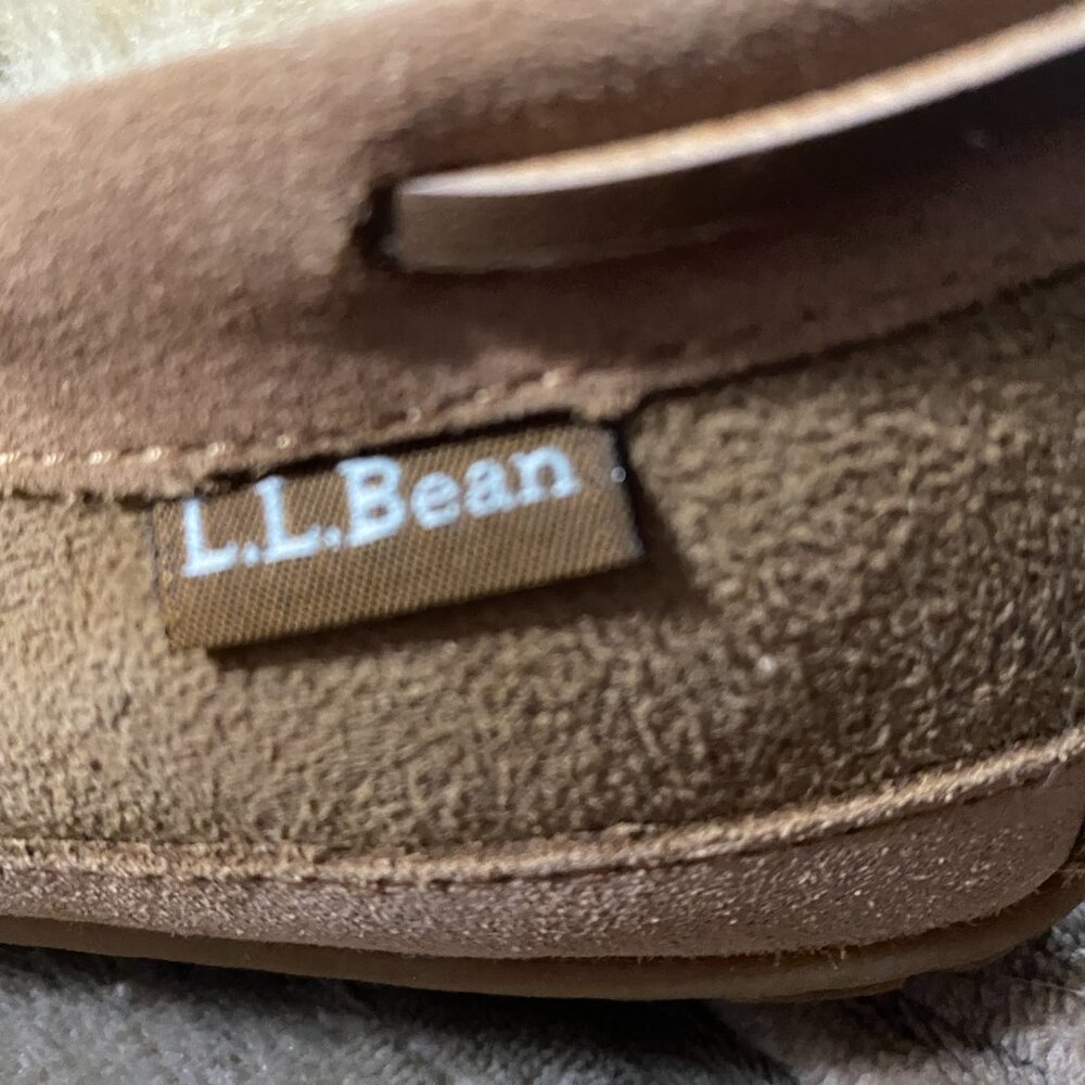 Lk New LL Bean Sheepskin Suede Slippers-Womens sz 9M - Picture 6 of 12